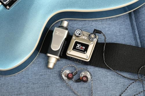 Xvive U45R2 Wireless in Ear Monitor System 5.8ghz IEM System 1 Transmitter and 2 Bodypack Receiver for Studio, Band Rehearsal, Live Performance, Channel Scan Mode - style: U45R2