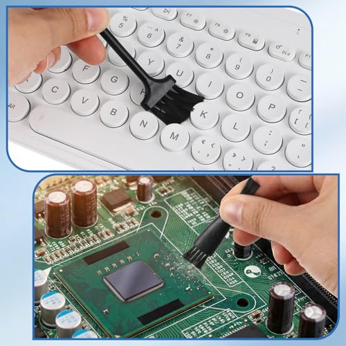 10 Pcs Anti-Static Keyboard Brush Cleaning Set, Mini Portable Electronic Keyboard Brushes for Fans Keyboards Laptop Circuit Board Motherboards PC Cleaning Brush Set