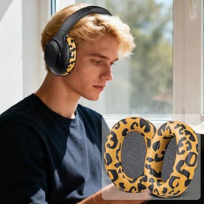 SOULWIT Earpads for Sony WH-XB900N/WH-CH710N/WH-CH720N/WH-RF400/MDR-RF895RK Headphones, Ear Pads Cushions with Soft Protein Leather, High Density Foam - Tiger Stripes - color: Tiger Stripes