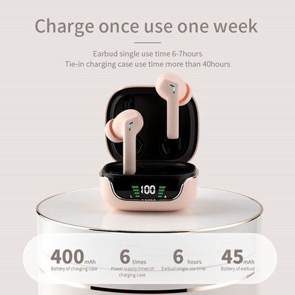 True Wireless Earbuds Bluetooth 5.3 in-Ear Headphones Dual Modes(Game/Music) Wireless Gaming Earbuds 55ms Ultra-Low Latency LED Power Display Bluetooth Earphones TWS Stereo Ear Buds 40H Playtime