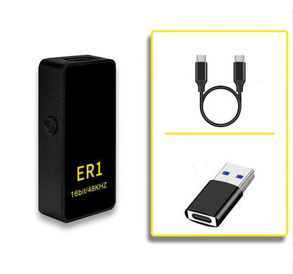 HiFi Audio Decoder Amplifier, Portable USB DAC Headphone Amp with 48kHz/16bit & 120dB, 3.5mm/4.4mm Balanced Output for Smartphone, PC, HiFi Earphones