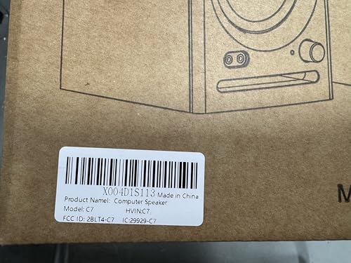 Ortizan C7 Powered Studio Monitors Pair with Bluetooth 5.3, Black | FOR HOME STUDIOS – Compact active monitors for music production, content creation, gaming and desktop audio.