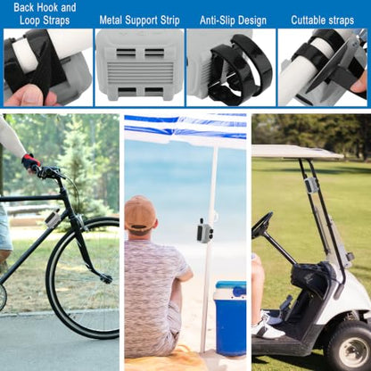 Silicone Case Cover for JBL Go 5 Portable Speaker(Light Grey) | TXEsign Travel Carrying Protective Pouch with Attach Straps for Bike Golf Cart Scooter - color: Light Grey