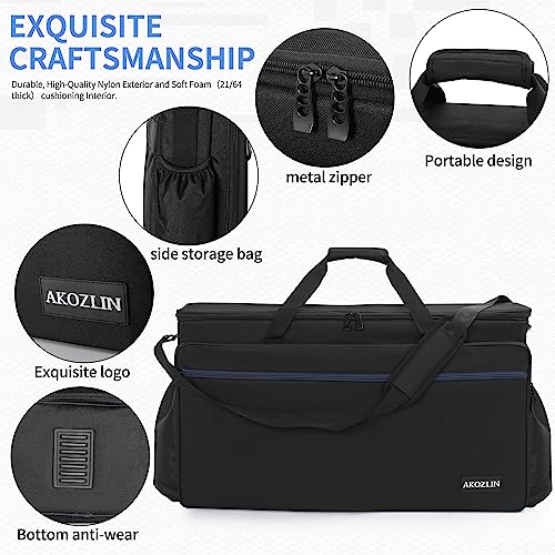 AKOZLIN Padded DJ Mixer Gig Bag Controller Travel Shoulder Bag Fits for Pioneer RX/NI Traktor Kontrol S8/DDJ SX SX2 SX3/DDJ 800/DDJ FLX6/DDJ1000 1000SRT/MC7000 - size: 28.4”×3.54”×15.8”