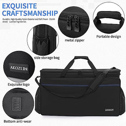 AKOZLIN Padded DJ Mixer Gig Bag Controller Travel Shoulder Bag Fits for Pioneer RX/NI Traktor Kontrol S8/DDJ SX SX2 SX3/DDJ 800/DDJ FLX6/DDJ1000 1000SRT/MC7000 - size: 28.4”×3.54”×15.8”