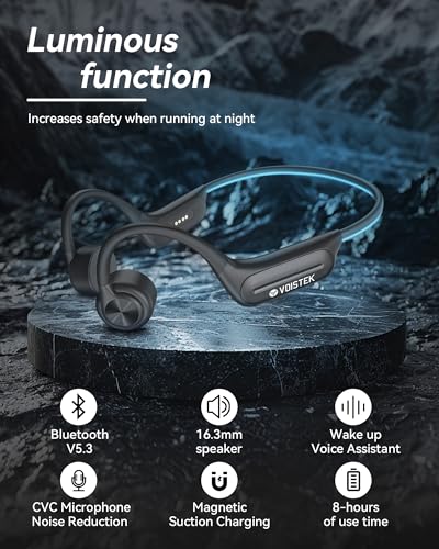 Voistek Bone Conduction Headphones, Open Ear with 32GB MP3 Player & IP68