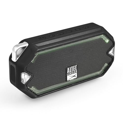 Altec Lansing - Portable Bluetooth Speaker, Waterproof IP67 - color: Black