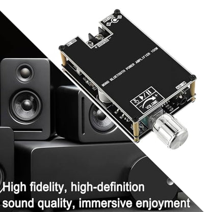 ZK-1001B Bluetooth 5.1 Audio Amplifier Board with 100W Mono,DC 7-24V Mini Audio Power Amplifier Module,Bluetooth/AUX/USB Input,with Volume Control,DIY Speaker System Kit for Home Car - size: ZK-1001B