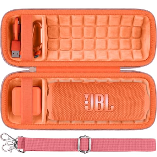 Hard Case for JBL Flip 7 Portable Wireless Bluetooth Speaker - color: Golden Oranger Case