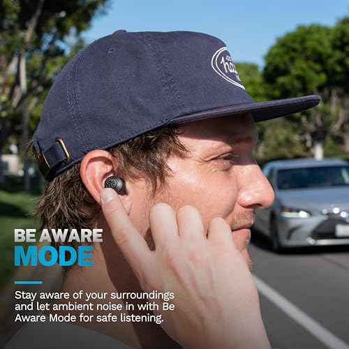 JLab Go Air Pop+ True Wireless Bluetooth Earbuds in Black Plus Cloud Foam Mnemonic Earbud Tips