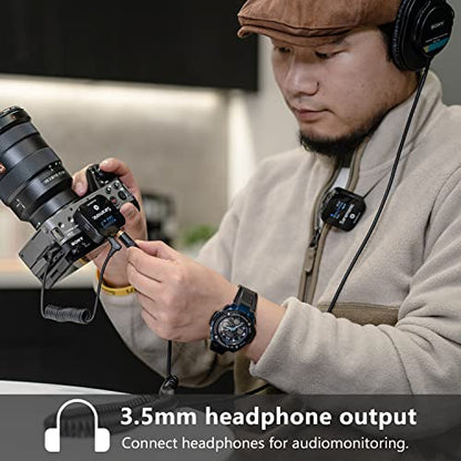 Saramonic Blink900 B1 Wireless Lavalier Microphone System & 656ft Wireless Range & OLED Screen for Canon Nikon DSLR Camera, Camcorder, for Interview, Vlogging, Tiktok, YouTube Video, News Gathering