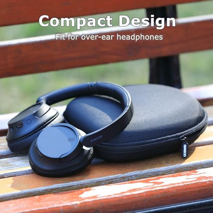 Ginsco New Case Compatible with Sony WH-CH 720N/710N Noise Canceling Wireless Headphones, with JBL Tune 770NC 720BT SoundCore Q20 BERIBES/KVIDIO/Picun Hard Shell Travel Carrying Headset Case (Black) - color: Black