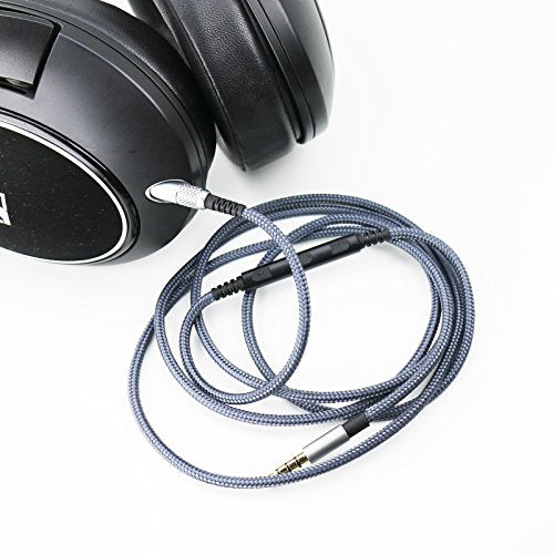 Fantasia Cable Compatible with Sennheiser HD598, HD598 SE, HD518, HD598Cs, HD599, HD569, HD579 Headphones, Remote Volume Mic for iPhone 4.3FT
