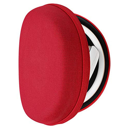 Geekria Shield Headphones Case Compatible with Beats Solo HD/4/3/2/ Pro Wireless Case, Replacement Hard Shell Travel Carrying Bag with Cable Storage (Red) - color: Red