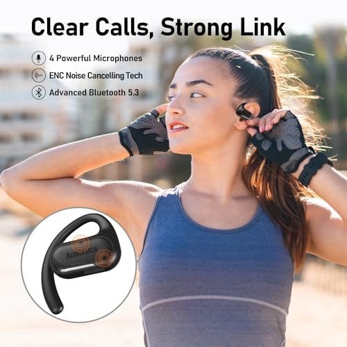 Audiovance OpenComfy 301 Wireless Bluetooth Open Ear Headphones for Running - color: 3-CF301