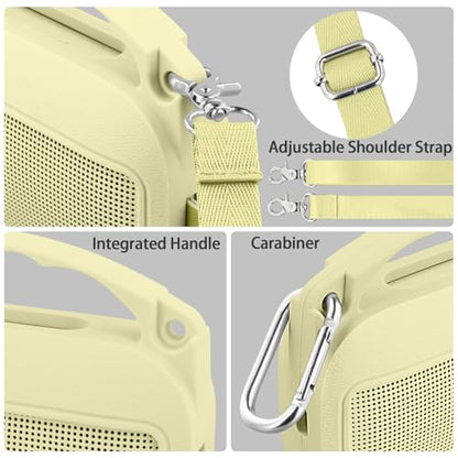 Silicone Cover for Bose SoundLink Flex Portable Speaker 2nd Gen | Scratch-resistant, Unhindered Sound, Silicone Construction, Portable Carrying Silicone Cover, Citrus Yellow Silicone Cover - color: Citrus Yellow Cover
