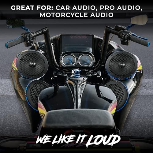 DS18 PRO-GRILL6MS/BK PRO 6.5" Slim Metal Mesh Speaker Grill - Universal Fit 6.5 inches - Protective Speaker Cover Mesh - Protect Your Speakers - Black - Each - size: 6.5 - Inches