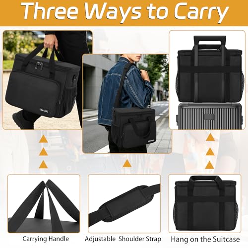 IBVIVIC 9 Slots Wireless Microphone Case, Microphone Carry Travel Bag | Mic Storage Bag with Shoulder Strap for Singing Party, Karaoke, Travel, Performances - size: 9 Slots