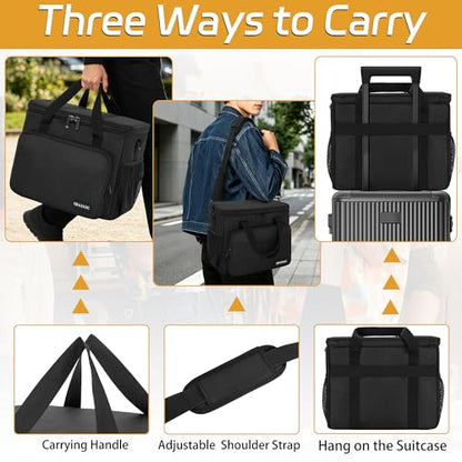 IBVIVIC 9 Slots Wireless Microphone Case, Microphone Carry Travel Bag | Mic Storage Bag with Shoulder Strap for Singing Party, Karaoke, Travel, Performances - size: 9 Slots