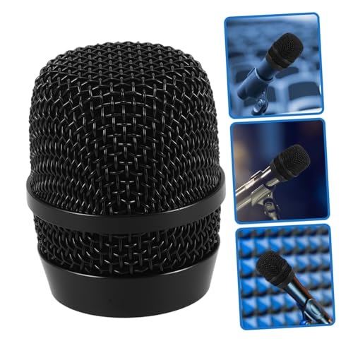 Metal Mic Head Replacement Microphone Grille Cover for Musicians Podcasters Broadcasters - size: 6.50X5.50X5.50CM