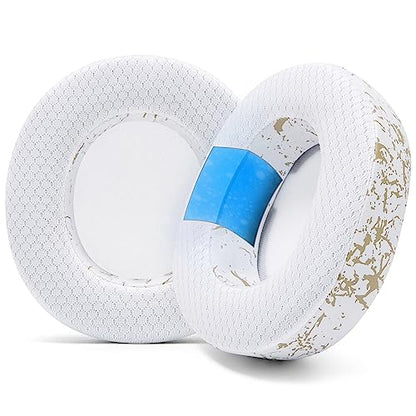 WC Freeze Nova Pro Wireless - Earpads for Arctis Nova Pro Wireless & More | Made by Wicked Cushions | Also fits SteelSeries Nova Elite & Nova Pro Omni(Doesn't Fit Other Models) | Gold Marble - color: Gold Marble