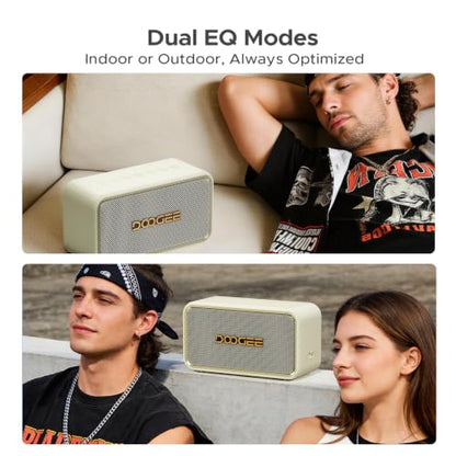 Field Rush Portable Speakers, 130W Peak Wireless Speaker with 2.1 Stereo Sound, Big Sound and Deep Bass, 28H Playtime Outdoor Speaker, IP67 Waterproof, TWS Pairing EQ Modes for Home/Party/Beach White - color: White