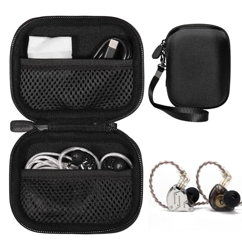 case for KZ ZS10 Pro, Linsoul 4BA+1DD 5 Driver in Ear Monitor, HiFi Metal Earphones (Black) (Black) - color: Black
