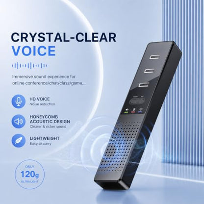 3 in 1 USB Computer Speaker with Microphone, PC Laptop Desktop Conference Speaker with Mic for Smart Home Office and Online Study,360 Degree Enhanced (Classic) - style: 9