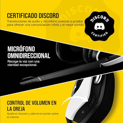 Corsair Void RGB Elite Wireless Gaming Headset – 7.1 Surround Sound – Omni-Directional Microphone – Microfiber Mesh Earpads – Up to 40ft Range – iCUE Compatible – PC, Mac, PS5, PS4 – White - color: White, style: RGB Wireless