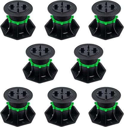 8Pack Adjustable Plastic Pedestal Paver,Floor Slate Support Floor Lift,Deck Support Floor Raising (Split Card Slot) - size: split card slot
