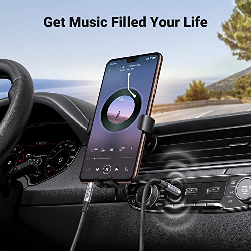 UGREEN 3.5mm Audio Cable, 4-Pole TRRS, Nylon Braided, Hi-Fi Stereo, 16FT | Male to Male, Auxiliary Cable, AUX Cord, Compatible with iPad, Samsung Phones, Tablets, Car Home Stereos, Headphones, Speaker - size: 16FT