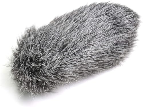 Furry Deadcat Windscreen for Rode VideoMic GO Camera Microphone, Wind Shield Mic Windshield Muff Fur Blocker Protection Cover Outdoor