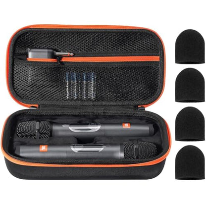 ProCase Microphone Case for JBL Speaker Wireless Two Microphone System Bundle with Hard Travel Case for BolaButty/Beats Pill Portable Speaker
