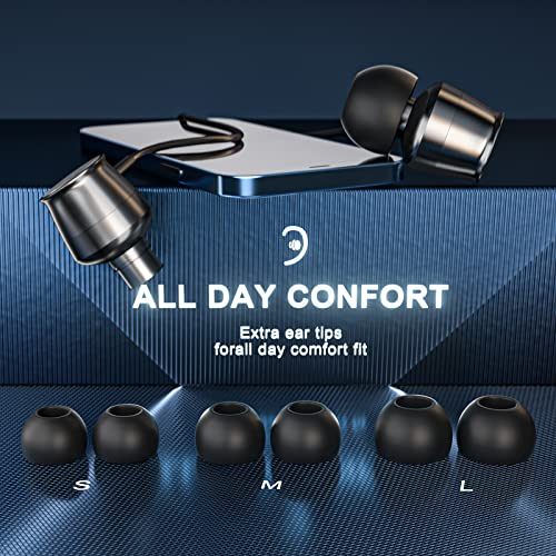 Lightning Headphones for iPhone 13 14 12 Pro Max MFi Certified Lightning Earbuds with Mic Noise Isolation Stereo Bass in-Ear Headphones Lightning Connector Wired Earphones for iPhone 11 XR SE