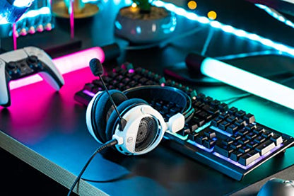 Audio-Technica ATH-GDL3WH Open-Back Gaming Headset, White (Renewed)