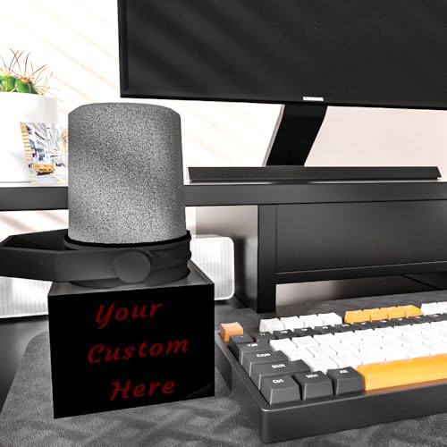 Customizable Microphone Flag for MV7 Personalization Microphone Logo Box MV7+ MV7X XLR mic flag (Black) - color: Black