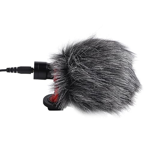 YOUTHINK Directional Microphone,Noise Reduction Portable Video Condenser Mic for Smartphone, Compact SLR Camera Pickup