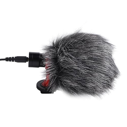 YOUTHINK Directional Microphone,Noise Reduction Portable Video Condenser Mic for Smartphone, Compact SLR Camera Pickup