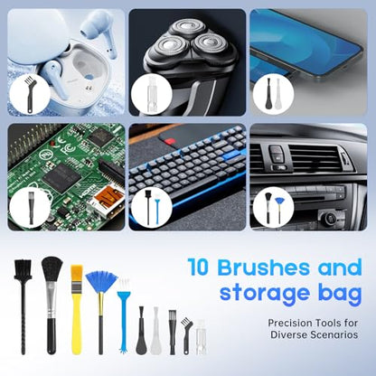 Compressed Air Duster 110000RPM, Cordless Electric Dust Blower | Rechargeable, 4-Speed Adjustable, LED Display, For PC Keyboard Car Home Cleaning, Mini, Replaces canned air, Brushless Motor