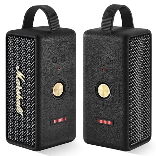 Silicone Case for Marshall EMBERTON III Portable Bluetooth Speaker,Soft Silicone Protective Case Compatible with Marshall EMBERTON III Portable Bluetooth Speaker (Black) - color: Black
