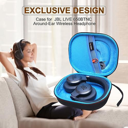 Case for JBL Tune 770NC/510BT/720BT/520BT/670NC/520C Headphones Light Blue | Hard Carrying Travel Case for JBL Live 770NC/670NC/680NC/780NC Headphones - color: Light Blue