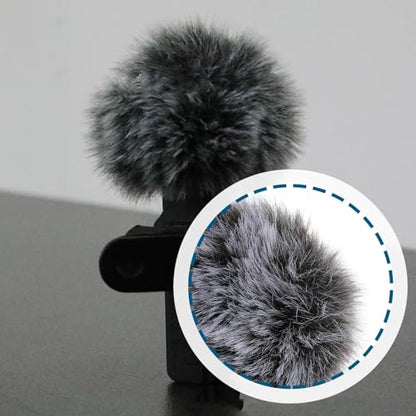 ECSiNG 2pcs Lavalier Microphone Furry Wind Muff Compatible with Diameter of 0.5-1.5cm Clip-on Lavalier Microphones (1.0cm) - size: 0.5-1.5cm