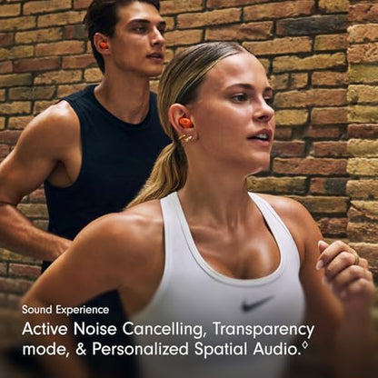 Beats - Powerbeats Fit - Wireless Noise-Cancelling Workout Earbuds with Ultimate Secure Fit with USB-C Charging Cable (1.5m) - Spark Orange - color: Spark Orange, style: Powerbeats Fit and USB-C Cable