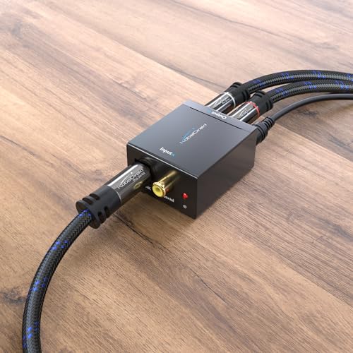 KabelDirekt – Optical Audio Cable – 1.5ft, Braided – Soundbar | Digital S/PDIF cable, stereo systems/amplifiers, home cinema, XBO/PS4 - size: 1.5 ft