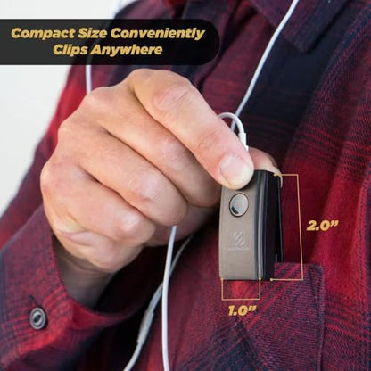 Scosche BTR3-SP BTFREQ Universal Bluetooth Wireless Audio Streaming and Handsfree Calling Receiver, Connect to Earbuds, Headphones, Car Stereo, Black - color: Black