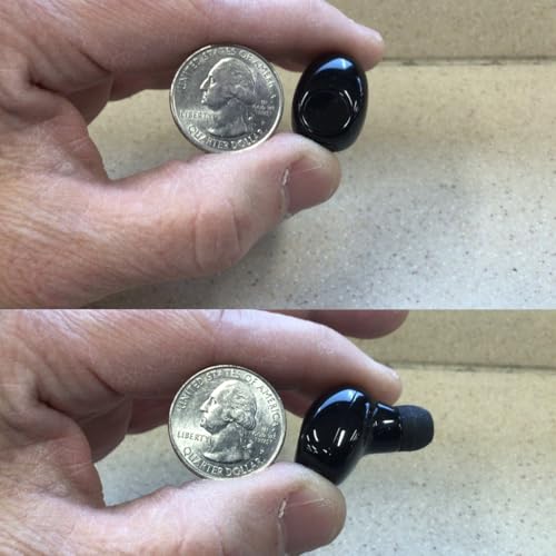 Single Earbud Bluetooth Earpiece,Cellphone Wireless Mic Headset 10Hr | Low Profile Ear Bud,Compatible with iPhone Android Phone TV,Handsfree Mini Headphone for Work Office Truck Car Driving