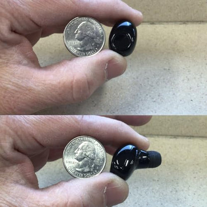 Single Earbud Bluetooth Earpiece,Cellphone Wireless Mic Headset 10Hr | Low Profile Ear Bud,Compatible with iPhone Android Phone TV,Handsfree Mini Headphone for Work Office Truck Car Driving