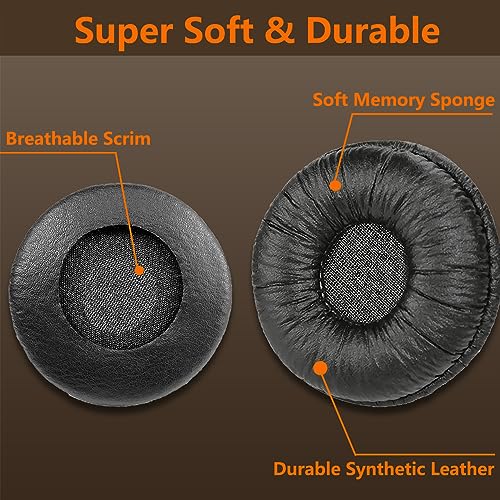 Ear Pads Replacement 70MM Ear Cushions for Sony Headphones, 2 Pack | Earpads Compatible with Sony MDR-ZX110 ZX110NC ZX310 ZX330BT WH-CH500 CH510 CH520 V150 V250 JBL Tune 510BT 500BT 450BT 660NC