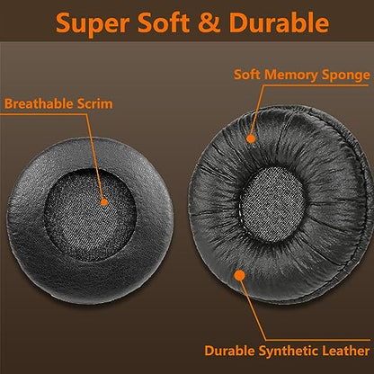 Ear Pads Replacement 70MM Ear Cushions for Sony Headphones, 2 Pack | Earpads Compatible with Sony MDR-ZX110 ZX110NC ZX310 ZX330BT WH-CH500 CH510 CH520 V150 V250 JBL Tune 510BT 500BT 450BT 660NC