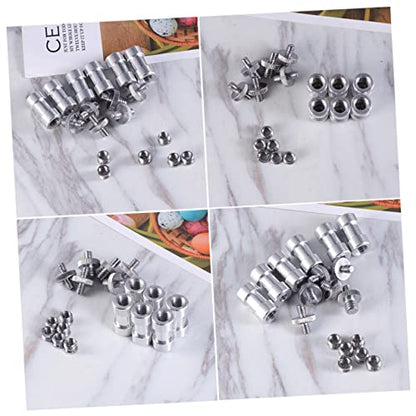 20pcs Metal 1/4 to 3/8 Screw Adapter Set for Camera and Tripod Threaded Converter Mount Silver Finish Compatible DSLR Microphones and Accessories